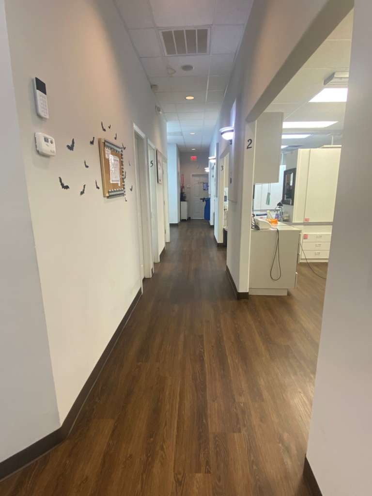 Reception area at Creek Crossing Dental Care